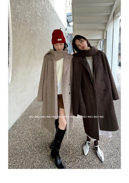 ICE DUST 23AW WOOL LONG COAT – IINC LA