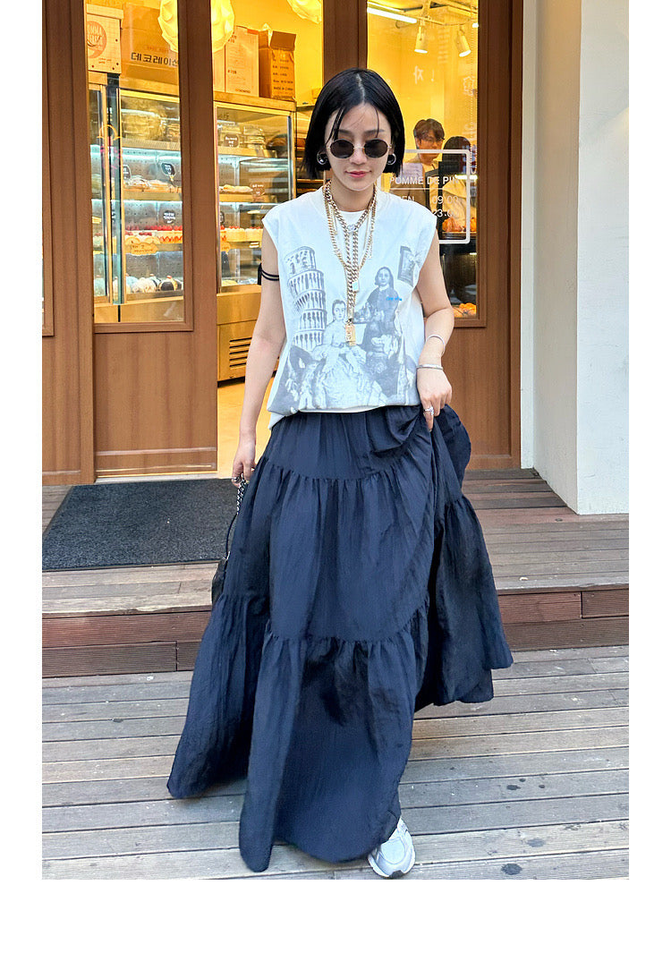 Layered skirt 2024 with top